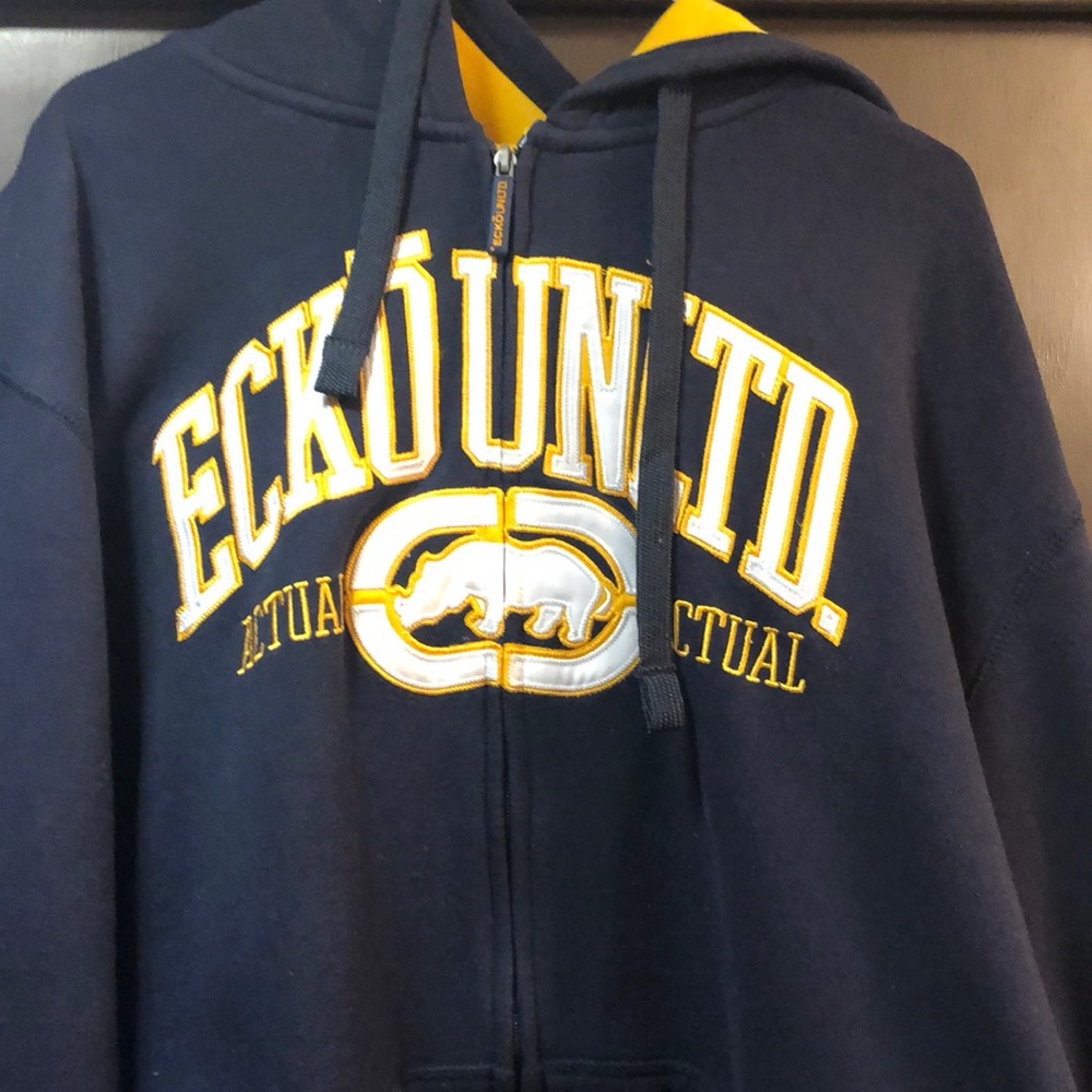 Mens ecko zip hoodie